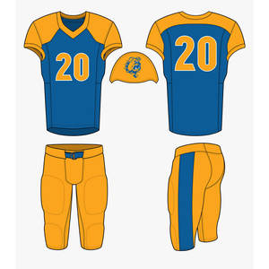 Uniformes de fútbol americano de alta calidad, diseños personalizados, impresión sublimada, conjuntos cortos transpirables que incluyen Tallas grandes - Product Image 3