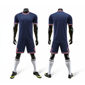 Recién llegado, Conjunto de camiseta de fútbol para hombre, uniforme de entrenamiento para correr para adultos, traje de fútbol, pantalones cortos, ropa de equipo superior, logotipo de Color personalizado - Product Image 4