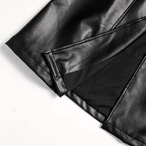 Manteaux longs en cuir pour femmes de haute qualité, hiver, cuir luxueux, boutons, fermeture éclair - Product Image 5