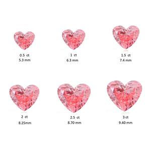 Diamante de laboratorio de 1.5 quilates con forma de corazón, elegante e intenso, para la fabricación de anillos, certificado por IGI, diamante suelto ecológico a precio de mayorista. - Product Image 6