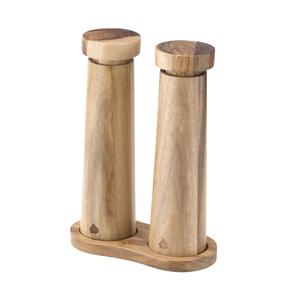 Molinos de Pimienta y Saleros de Madera de Acacia Ecológicos de Primera Calidad con Acabado Natural, Solo para Lavado a Mano, Utensilios de Cocina - Product Image 2
