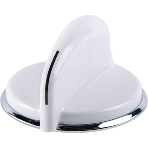 Perilla de Control para Secadora General Electric WE01X20378, Compatible, de Plástico Blanco, Duradera - Product Image 1