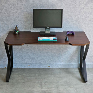 โต๊ะเกมมิ่งไม้กระถินพร้อมขาเหล็กทรงตัว K สำหรับโฮมออฟฟิศ - Product Image 3