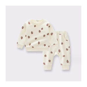 Enfant pull simple sweat personnalisé enfants vêtements enfant en bas âge bébé garçon fille LOGO personnalisé famille correspondant blanc sweats à col rond - Product Image 6