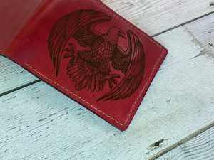 กระเป๋าสตางค์หนังแท้สำหรับผู้ชายสีน้ำตาล Bifold RFID - Product Image 2