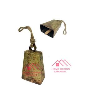 Home Hotel Indoor and Outdoor Decor Use Set of 2 Home Decorative Metal Bells - Product Image 3