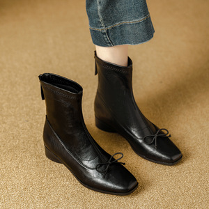 Escarpins classiques en cuir pour femmes à talons hauts, bout pointu, talons carrés, semelle antidérapante, pour le bureau et les événements, nouveaux styles - Product Image 3