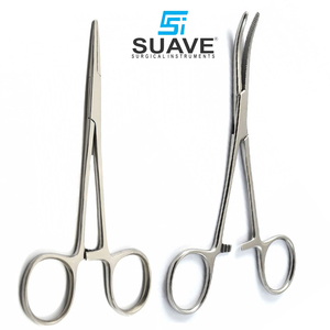 Pointe incurvée en acier inoxydable et pince à pointe droite pour pince de verrouillage pince hémostatique par SUAVE SURGICAL INSTRUMENTS - Product Image 1