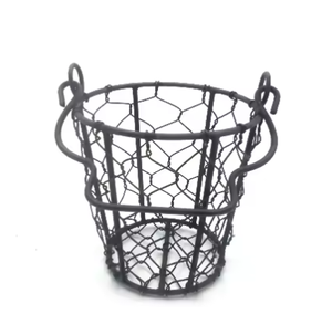 Cesta de alambre de metal ecológica hecha a mano de primera calidad en hierro de alta calidad con diseño elegante de lujo para uso en restaurantes de hoteles en el hogar - Product Image 5
