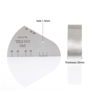 Blocco di calibrazione ad ultrasuoni V2 e supporto in acrilico per la calibrazione dell'angolo e della sensibilità del rilevatore di difetti - Product Image 4
