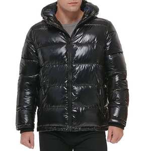 Veste matelassée décontractée pour homme, coupe ample, imperméable, en toile, coupe-vent, chaude, style décontracté, épaules dénudées - Product Image 2