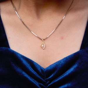 Diamantes naturales sin cadena 18K oro sólido colgante de lujo ligero Mini IGI certificado joyería regalo para ella mismo día de envío - Product Image 4