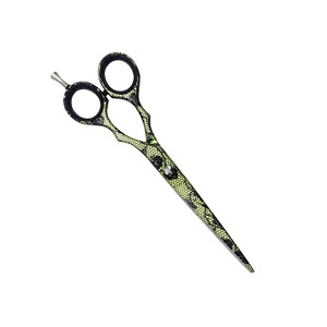 Tijera de peluquero de acero inoxidable alemán de primera calidad, tijera de corte de pelo de belleza con punta de hoja afilada y reposapiés - Product Image 2