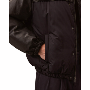Chaqueta de cuero PU de talla grande para hombre con etiqueta privada OEM, decoración de invierno con botones, abrigo de motocicleta suelto transpirable lavado, lienzo teñido - Product Image 3