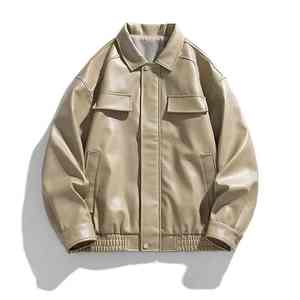 Chaqueta de Cuero Profesional, Chaqueta de Invierno, Nueva Chaqueta de Cuero de Invierno, Piel de Vaca, Personalizada, Impermeable, Cortavientos, para Hombre - Product Image 4