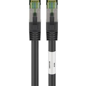 CAT 8.1 Shielded Network <b>Cable</b> <b>RJ45</b> Male to Male 3m Black Goobay - Product Image 1