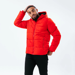 Venta al por mayor de alta calidad de los hombres de color sólido impermeable Stand Collar mangas completas burbuja chaleco cálido burbuja Puffer chaqueta gruesa - Product Image 1