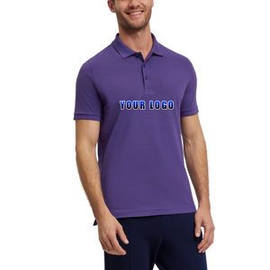 Chemise de golf pour homme de haute qualité, sur mesure, légère, décontractée, 100% coton, unie, à manches courtes, anti-froissement - Product Image 1