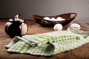 Style classique 100% coton serviettes en tissu éponge vert plaine pour la maison avion hôtels restaurants occasions de mariage - Product Image 3