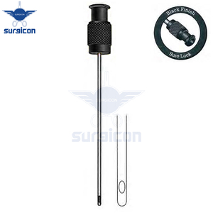 Iposuction cannulas chắc chắn khóa, 5 cm (2-inch) Chiều dài 1mm đường kính 1 lỗ trung tâm màu đen kết thúc thủ tục loại bỏ chất béo - Product Image 4