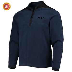 Sweat-shirt de sport pour hommes imprimé d'hiver tricoté en gros personnalisé 1/4 sweat à capuche de golf à fermeture éclair - Product Image 5