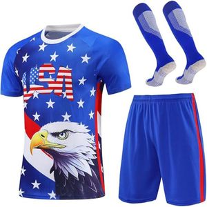 Conjunto de Uniforme de Fútbol Personalizado 2025 con Logotipo, Secado Rápido, 100% Poliéster, Unisex, para Entrenamiento, Impresión por Sublimación, Cuello Alto - Product Image 2