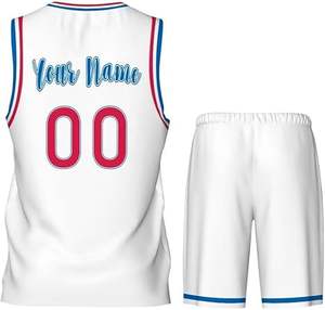 Uniforme de basket-ball léger pour adultes Style unique Couleur unie Haute qualité Ensemble grande taille respirant - Product Image 2