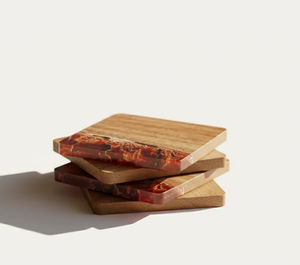 Handmade Wooden Epoxy Resin <b>Drink</b> <b>Coaster</b> Set Custom Design Table Protection <b>Coasters</b> - Product Image 6