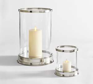 Porte-bougie en aluminium transparent - Écologique Fait à la main pour la décoration de table à la maison Mariage et Noël Centre de table - Product Image 1