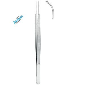 Fórceps de tejido Gerald de acero inoxidable de alta calidad curvados 1x2 dientes 17cm/6,75 "fabricante de instrumentos quirúrgicos - Product Image 1