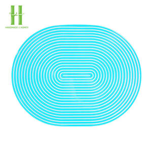 ถาดเคลือบเงาแบบ OEM ขายดี ถาดเสิร์ฟลายเพ้นท์มือ ถาดขอบหยัก ของตกแต่งกลางโต๊ะ ทำด้วยมือ - Product Image 6