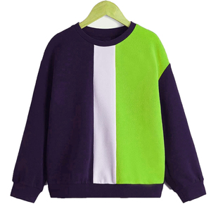 Sweat-shirt à capuche en molleton pour homme, hiver, blocs de couleur, brodé, épaules tombantes, manches longues, grande taille - Product Image 4