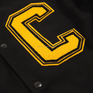 Streetwear Men Varsity Jacket Custom Logo Wool Baseball College Jacket Private Label Support - Product Image 4