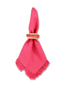 Una artesanía única hermosa en cualquier mesa Diseño de tejido apretado Decoración de mesa interior y exterior Anillo de servilleta tejido de ratán - Product Image 3