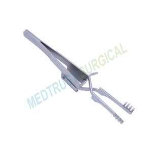 Rétracteur manuel Heiss à 4 pointes émoussées, à action croisée, en acier inoxydable, ensemble d'instruments chirurgicaux par Medtrust Surgical - Product Image 3