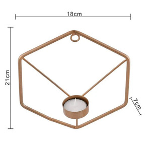 Portavelas de pared Agregue un toque dramático a su hogar Luz de té moderna Elegante y elegante para la vida contemporánea - Product Image 3