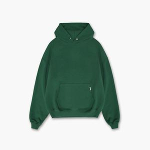 Blanc noir poids lourd 500 gsm français éponge surdimensionné personnalisé sweat à capuche court hommes pull Street Wear à capuche unisexe - Product Image 4