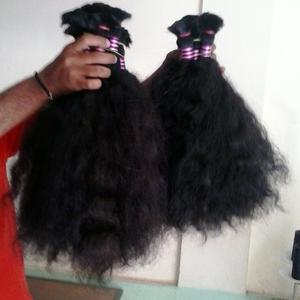 Paquetes de cabello humano indio ondulado sin procesar virgen 100%, extensiones de cabello Remy trama de cabello sin enredos crudos, exportador mayorista a granel - Product Image 3