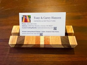 Porte-cartes en bois massif rustique, durable, de haute qualité, vintage |   Étui pour cartes de visite écologique fait main pour cartes bancaires - Product Image 4