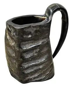 Handmade 100% Natural Horn Mug Best Quality Customized Size and Design Best Value Beer Mug for <b>Promotional</b> <b>Drinkware</b> - Product Image 2