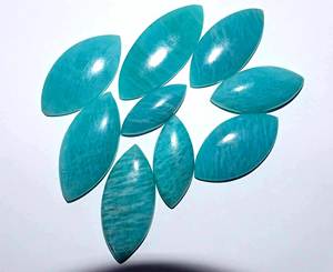 Amazonita Verde Natural al por Mayor para la Fabricación de Joyas, Cabujones Hechos a Mano, Suministro de Calidad AAAAA, Múltiples Tamaños - Product Image 6