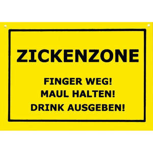Carte postale au design moderne de Bitchy Zone - Product Image 1