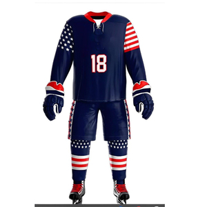 Tenues de hockey sur gazon 100% polyester, imprimées par sublimation, 180g, séchage rapide, antibactériennes, couleur et design personnalisés, fabriquées au Pakistan - Product Image 1