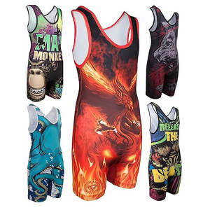 Singlet de Lucha Atlética Personalizado de Alta Calidad, Tela de Spandex/Poliéster, Transpirable, Cómodo, Altamente Elástico, Personalizable - Product Image 1
