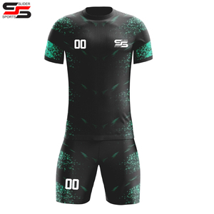 Maillots de football 100% polyester légers, séchage rapide, respirants avec découpe automatisée, noms d'équipe personnalisés, approvisionnement OEM - Product Image 4