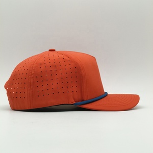 หมวกเบสบอลกีฬากันน้ำหมวกสแนปแบคแบบเจาะรูกันน้ำแห้งเร็วหมวกกอล์ฟเชือกตัดด้วยเลเซอร์พร้อมเชือก - Product Image 4