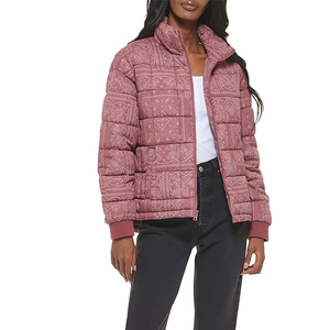 Women's Winter Puffer Jacket Breathable Thick Long Cotton-Padded Coat Loose Fit Canvas <b>Fabric</b> Woven Weaving Method - Product Image 3