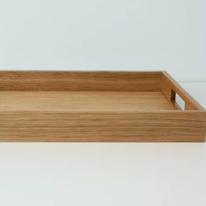 Nueva Bandeja de Madera Artesanal con Asa de Metal para Servir Desayuno o Café, a un Precio Económico - Product Image 1