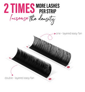 CharmLash Camellia Easy fan extensiones de pestañas de Cachemira de doble capa Easy fan pestañas Easy fan extensiones de pestañas de etiqueta privada - Product Image 5