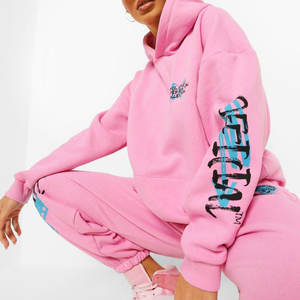 À la mode High Street Prix Compétitif Femmes Survêtement Empilé Poids Lourd Conception Personnalisée Femmes Survêtement - Product Image 4